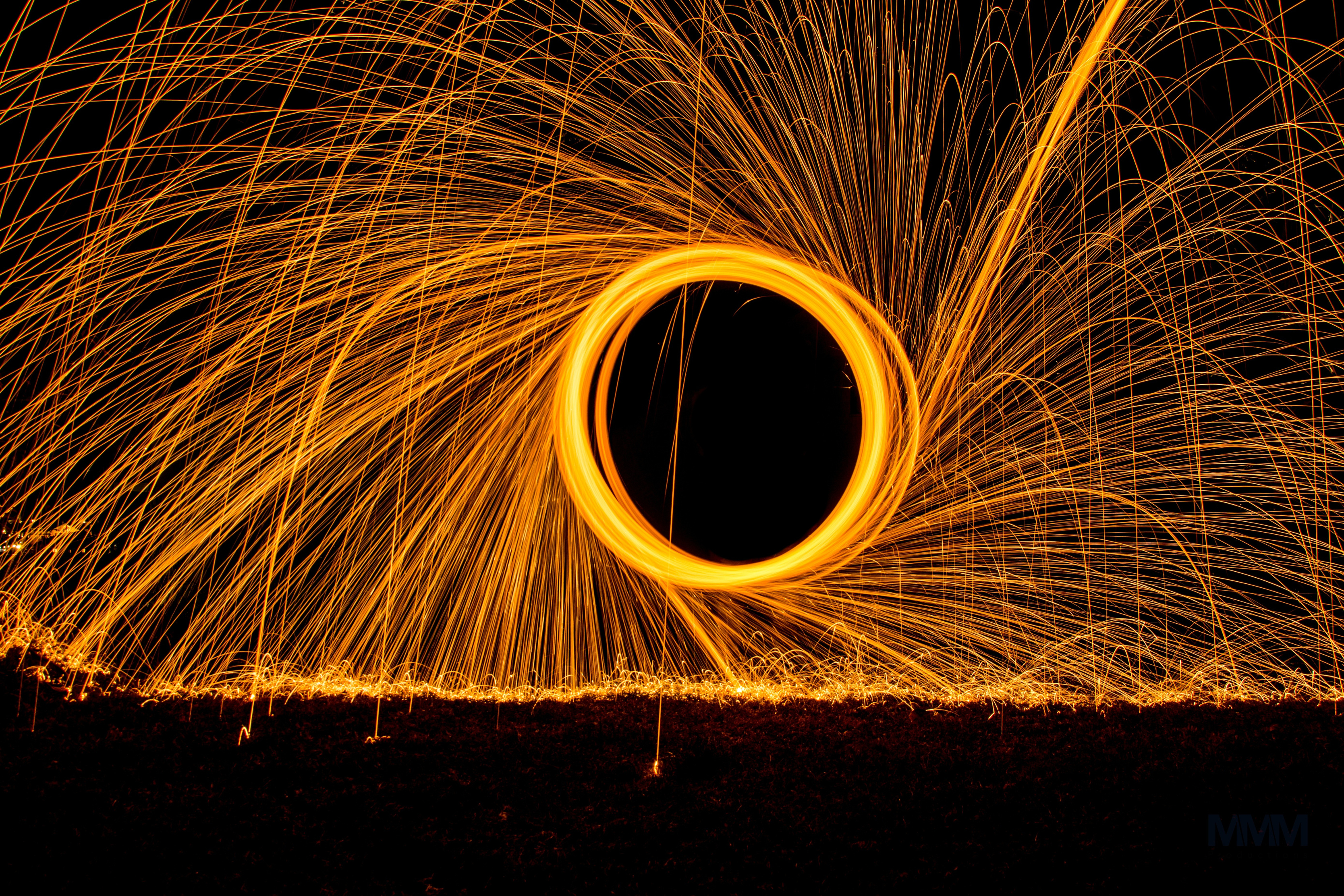 Light Painting With Steel Wool