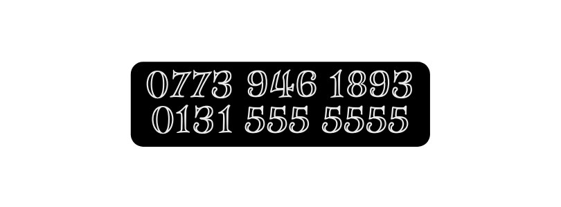 0773 946 1893 0131 555 5555