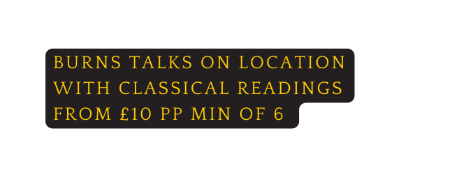 burns talks on location with classical readings from 10 PP min of 6