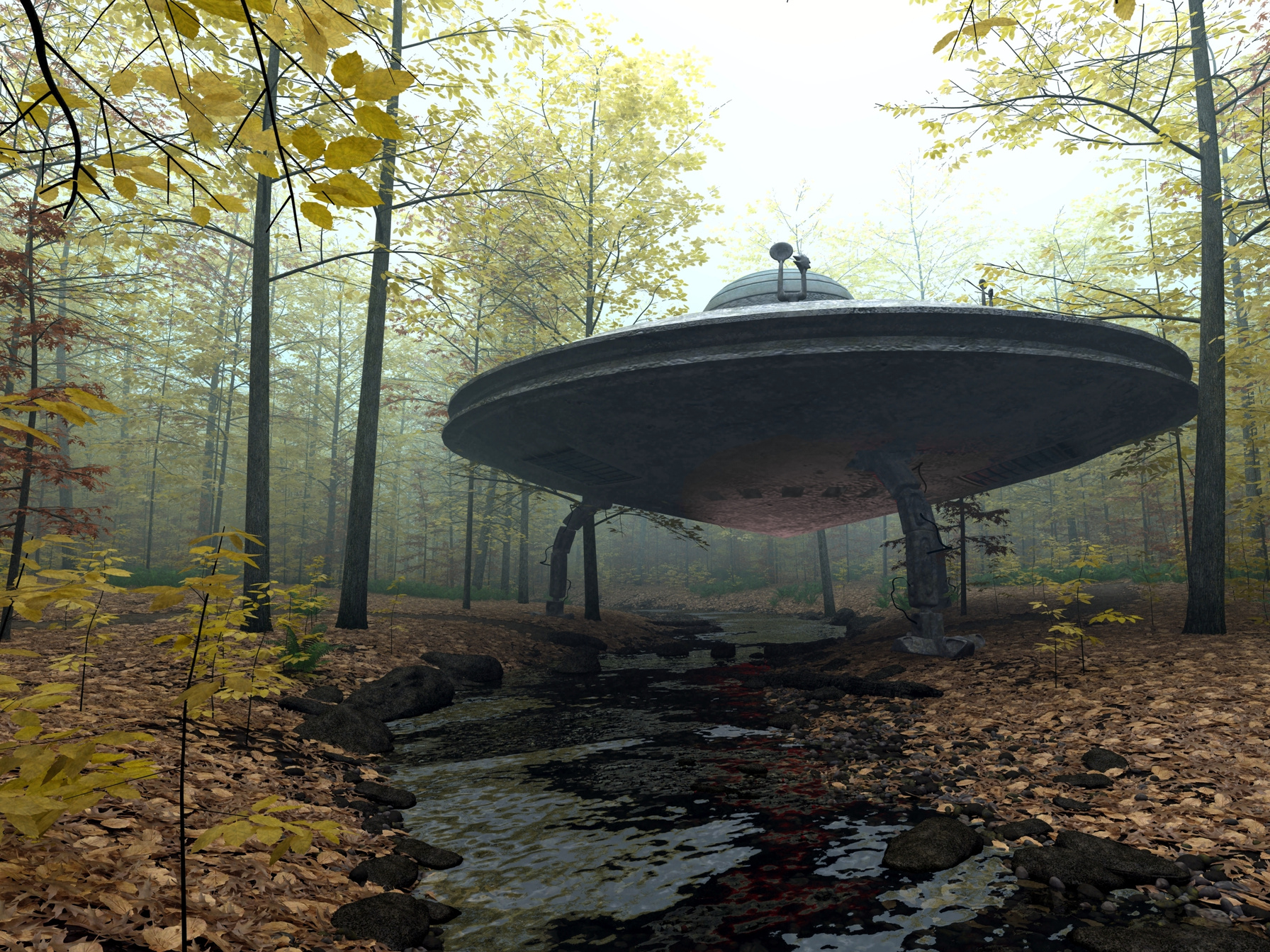 Secret UFO Landing