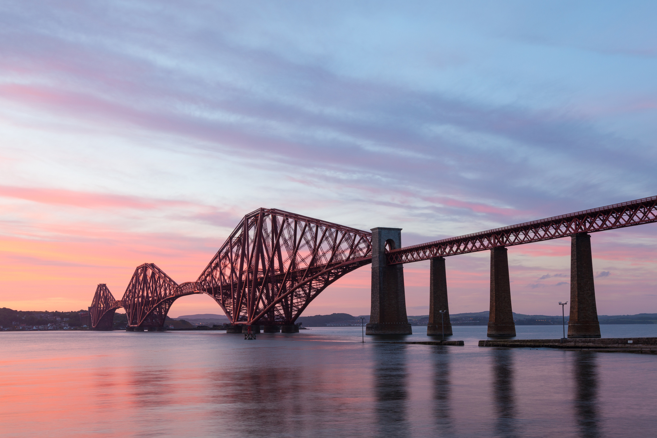 Sunset at the Firth Of Forth Rail Bridge, South Queensferry.