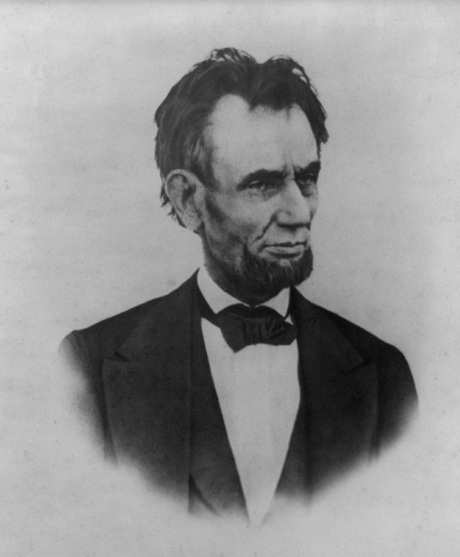 President Abraham Lincoln (1809-1865), portrait taken on the balcony at the White House, March 6, 1865, by Henry Warren.