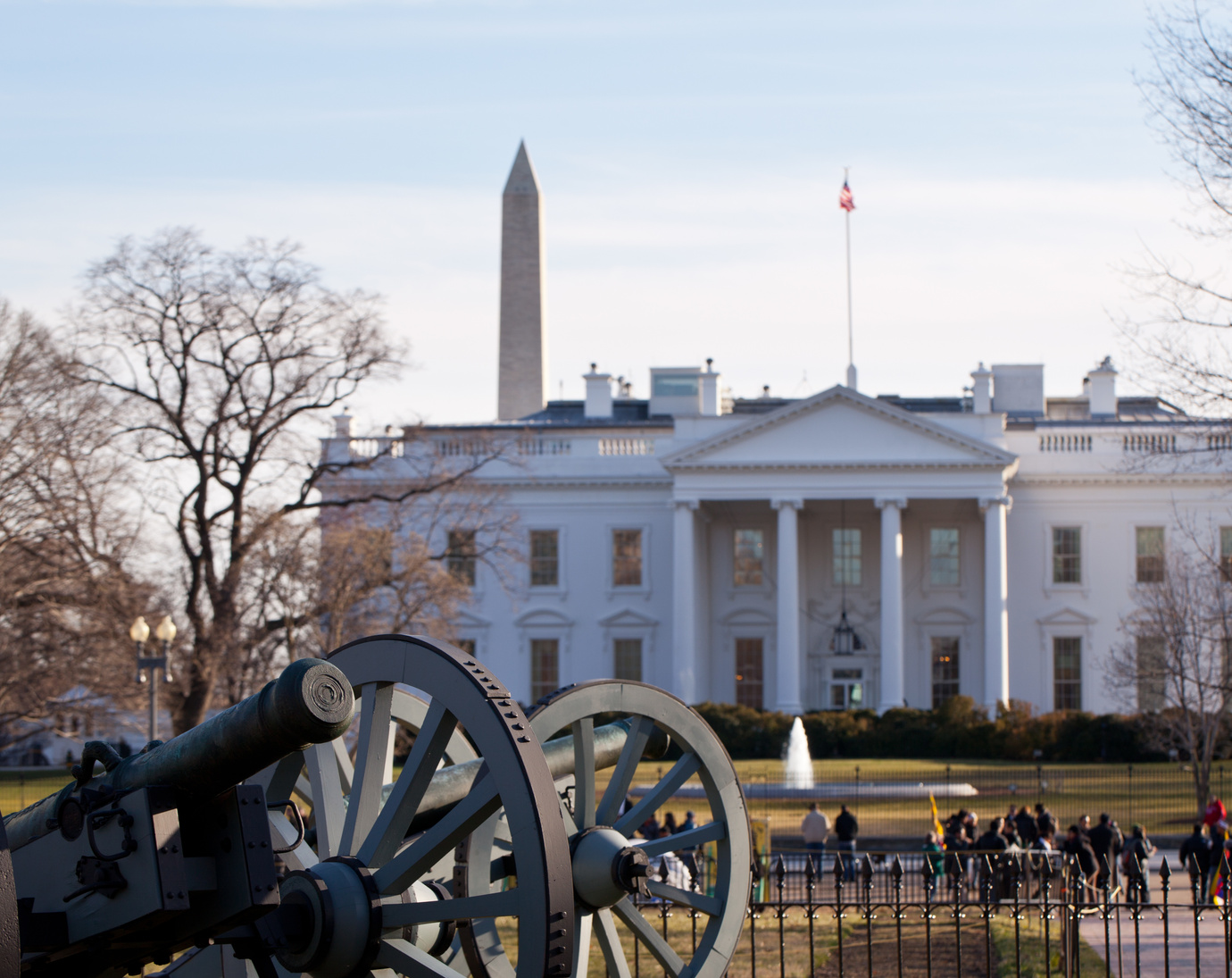 Civil War Cannons at White House